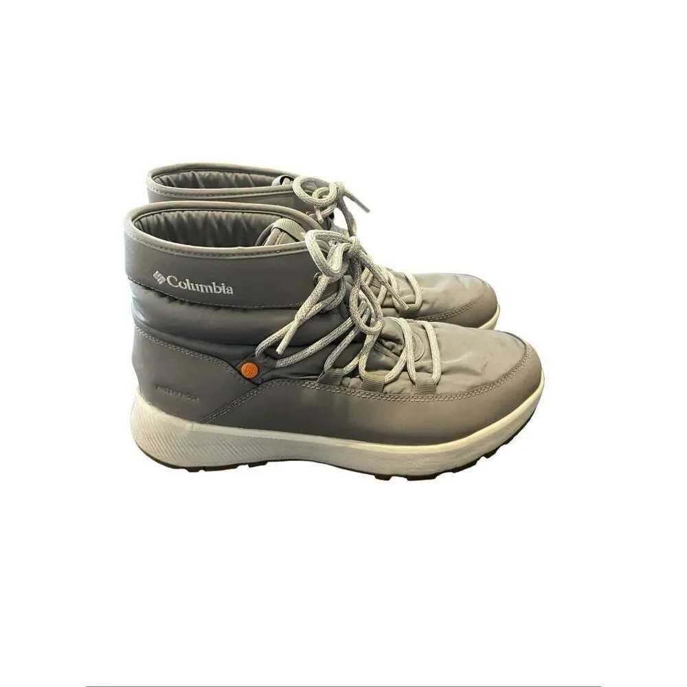 Columbia Womens Gray Winter Trail Omni-Heat Sneaker Boots Size 10.5